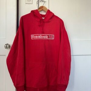 Reebok Men's Vibrant Red Hoodie